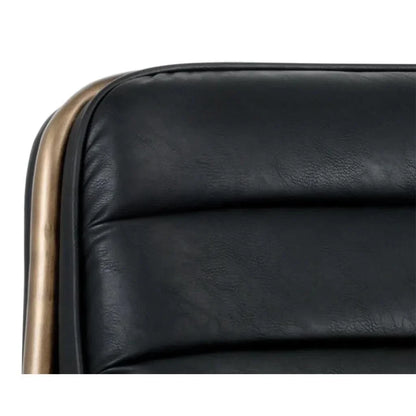 Lincoln Leather Lounge Chair - LOOMLAN - SUNPAN - Accent Chairs