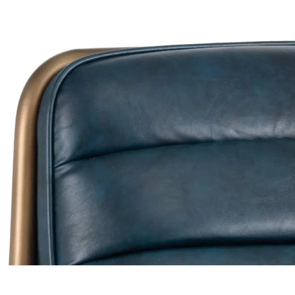 Lincoln Leather Lounge Chair - LOOMLAN - SUNPAN - Accent Chairs