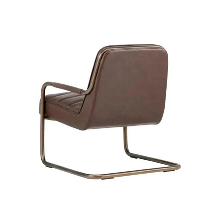 Lincoln Leather Lounge Chair - LOOMLAN - SUNPAN - Accent Chairs
