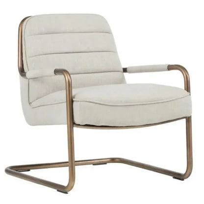 Lincoln Leather Lounge Chair - LOOMLAN - SUNPAN - Accent Chairs