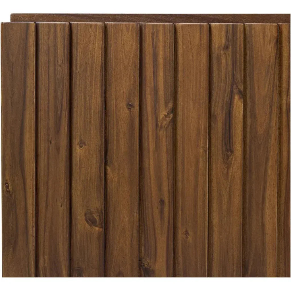 Lincoln Wood and Iron Brown Media Cabinet - LOOMLAN - Moe's Home - TV Stands & Media Centers