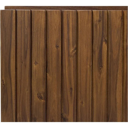 Lincoln Wood and Iron Brown Media Cabinet - LOOMLAN - Moe's Home - TV Stands & Media Centers