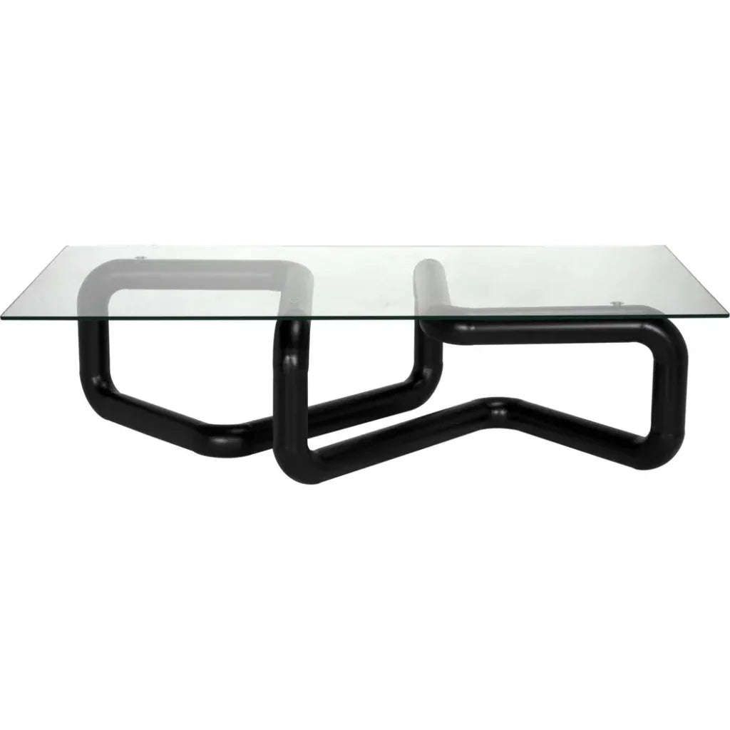 Linden Coffee Table Black Modern Elegance - LOOMLAN - Noir - Coffee Tables