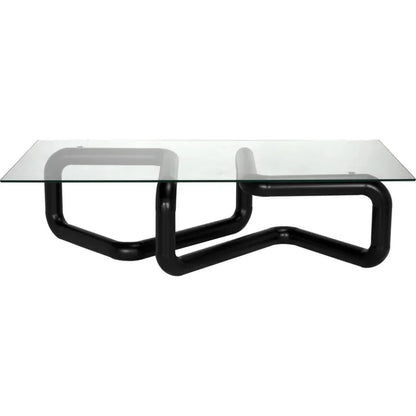 Linden Coffee Table Black Modern Elegance - LOOMLAN - Noir - Coffee Tables