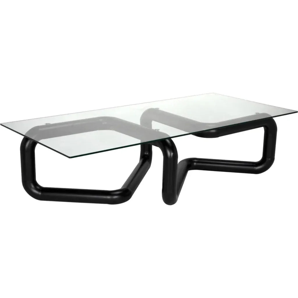 Linden Coffee Table Black Modern Elegance - LOOMLAN - Noir - Coffee Tables