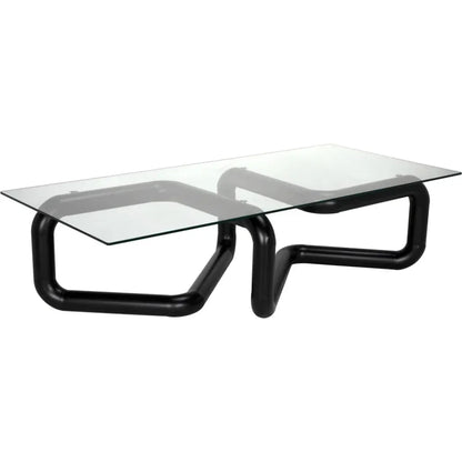 Linden Coffee Table Black Modern Elegance - LOOMLAN - Noir - Coffee Tables