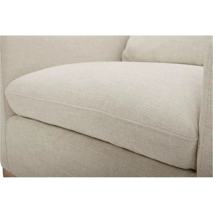 Linden Performance Fabric & Pine Wood Beige Swivel Arm Chair - LOOMLAN - Moe's Home - Club Chairs