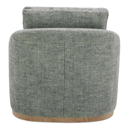 Linden Performance Fabric & Pine Wood Grey Swivel Arm Chair - LOOMLAN - Moe's Home - Club Chairs