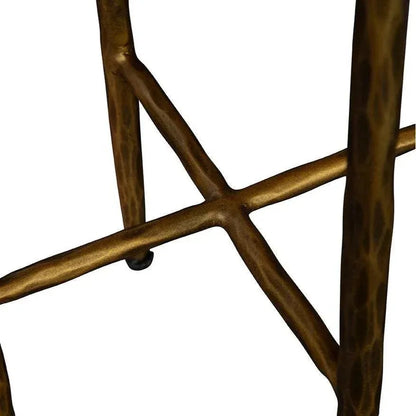 Lindsay Martini Marble Topped Round Table - LOOMLAN - Furniture Classics - Side Tables