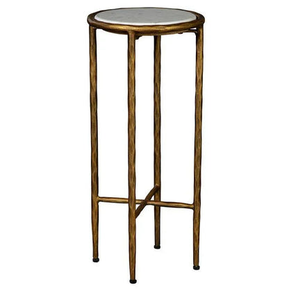 Lindsay Martini Marble Topped Round Table - LOOMLAN - Furniture Classics - Side Tables