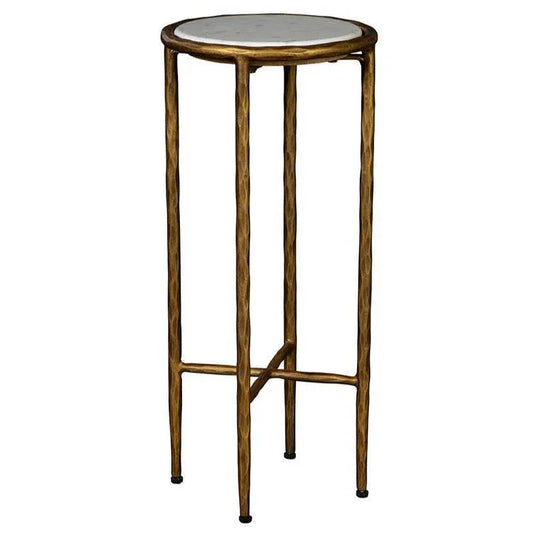 Lindsay Martini Marble Topped Round Table - LOOMLAN - Furniture Classics - Side Tables