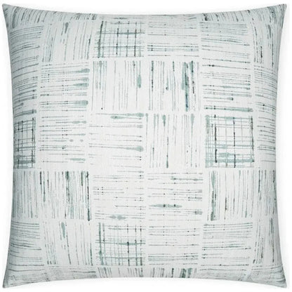 Line Up Aqua Abstract Mist Large Throw Pillow Insert - LOOMLAN - D.V. Kap - Throw Pillows