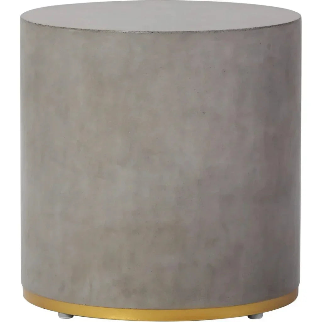 Linea Ring Accent Table Set - Gold Outdoor End Tables - LOOMLAN - Seasonal Living - Outdoor Side Tables
