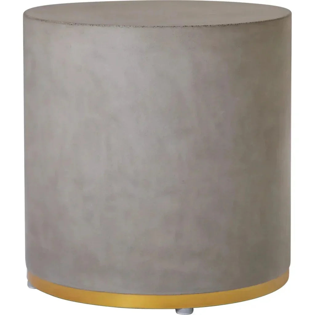 Linea Ring Accent Table Set - Gold Outdoor End Tables - LOOMLAN - Seasonal Living - Outdoor Side Tables
