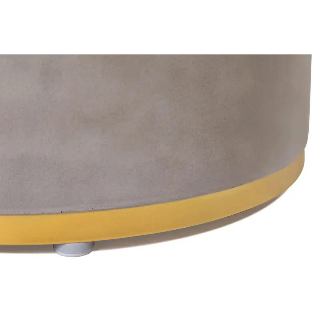 Linea Ring Accent Table Set - Gold Outdoor End Tables - LOOMLAN - Seasonal Living - Outdoor Side Tables