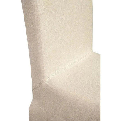 Linen Floor Length Slip Covered Parsons Chair 2PC - LOOMLAN - Furniture Classics - Dining Chairs