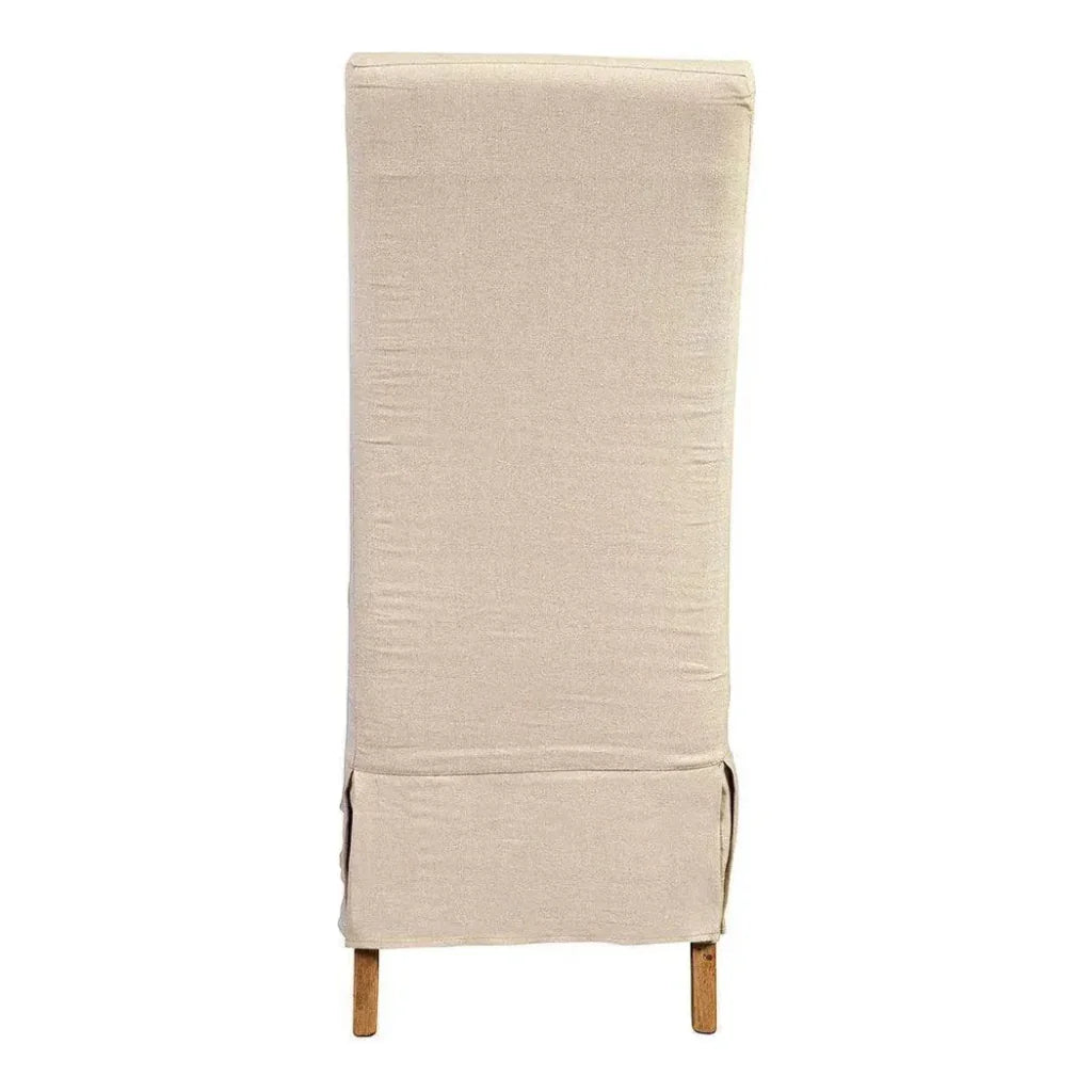 Linen Slip Covered Parsons Chair Set of 2 - LOOMLAN - Furniture Classics - Dining Chairs