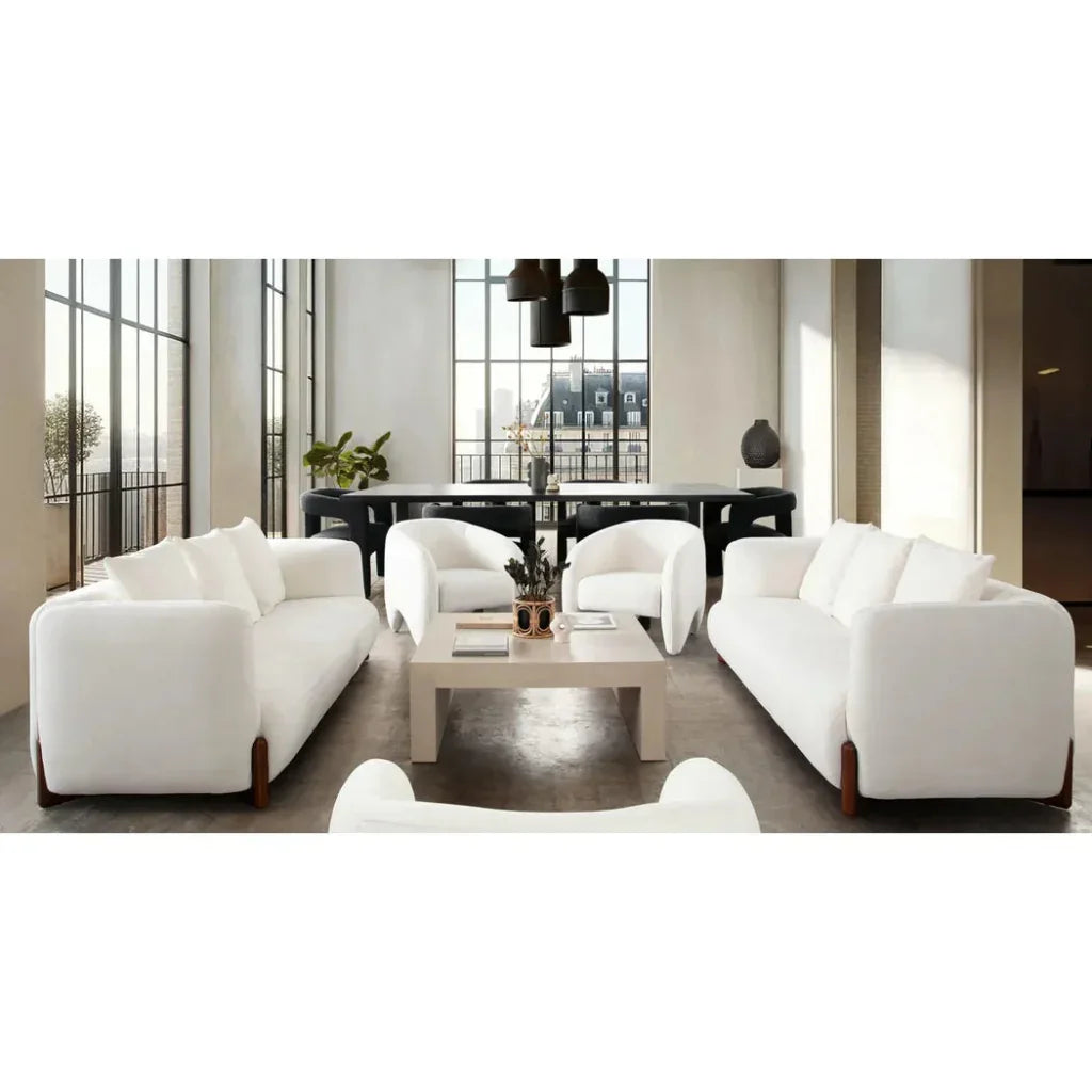 Link Elite Ivory Fabric Accent Arm Chair - LOOMLAN - Diamond Sofa - Accent Chairs