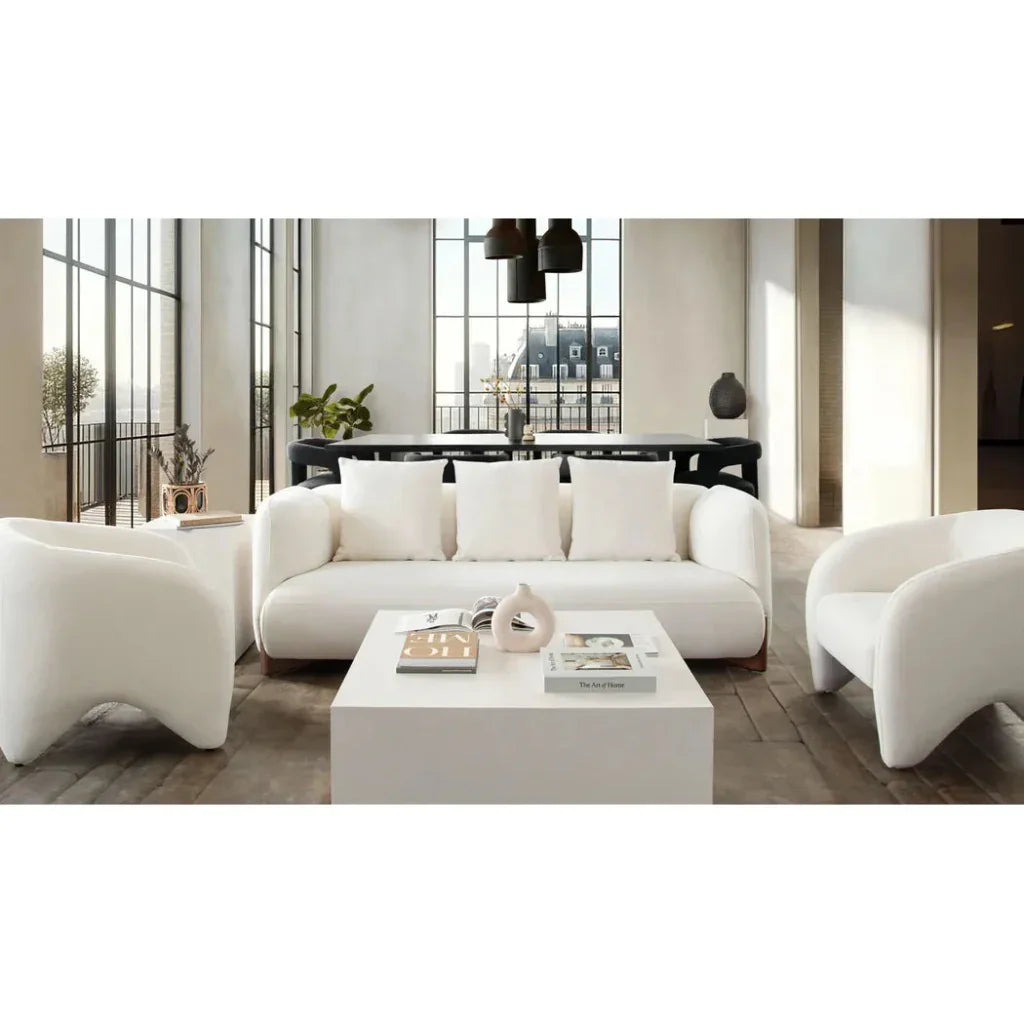 Link Elite Ivory Fabric Accent Arm Chair - LOOMLAN - Diamond Sofa - Accent Chairs