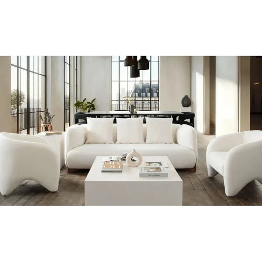 Link Elite Ivory Fabric Accent Arm Chair - LOOMLAN - Diamond Sofa - Accent Chairs