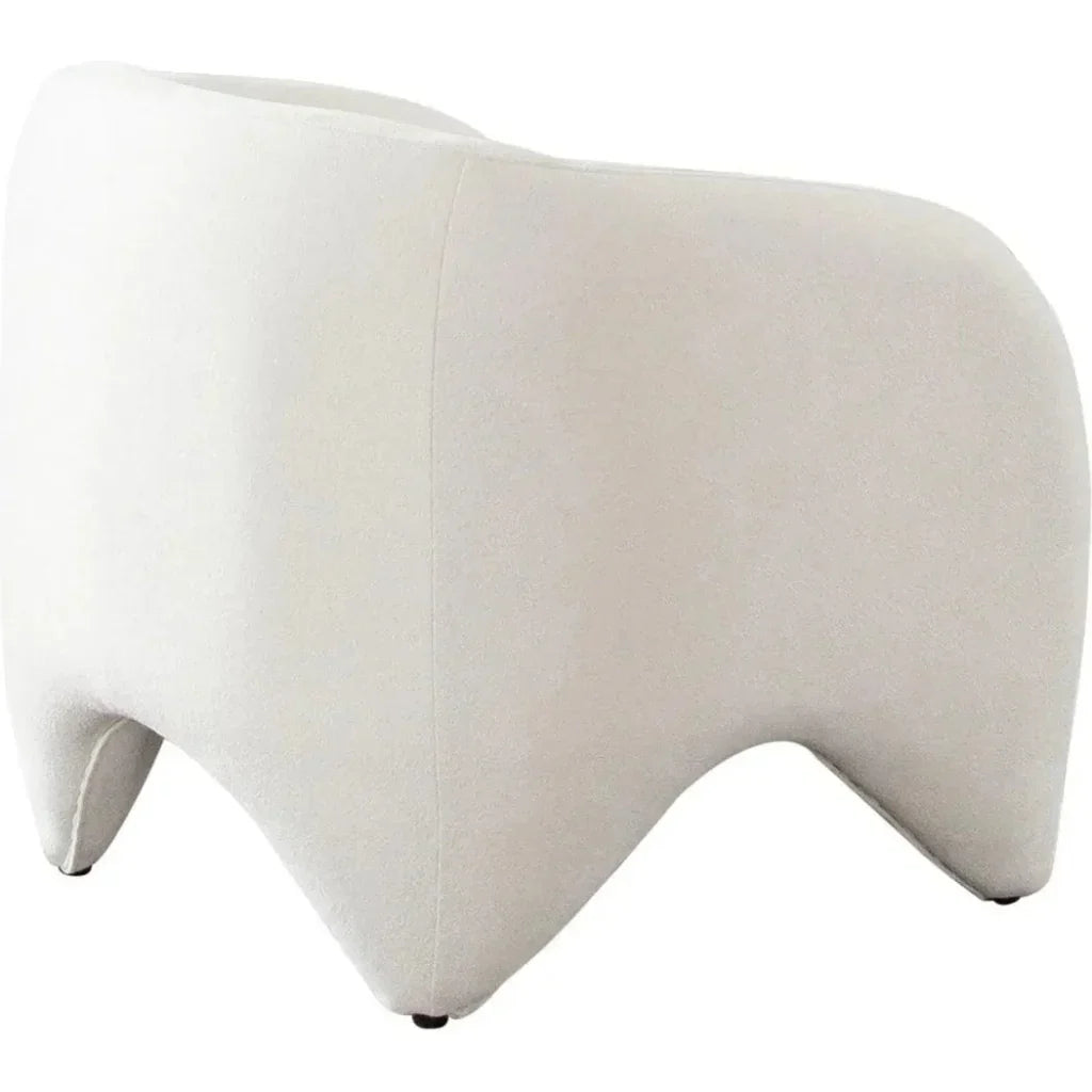 Link Elite Ivory Fabric Accent Arm Chair - LOOMLAN - Diamond Sofa - Accent Chairs