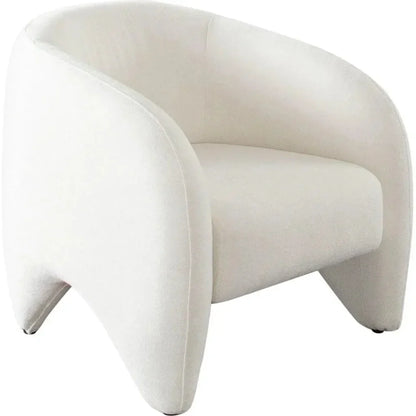 Link Elite Ivory Fabric Accent Arm Chair - LOOMLAN - Diamond Sofa - Accent Chairs