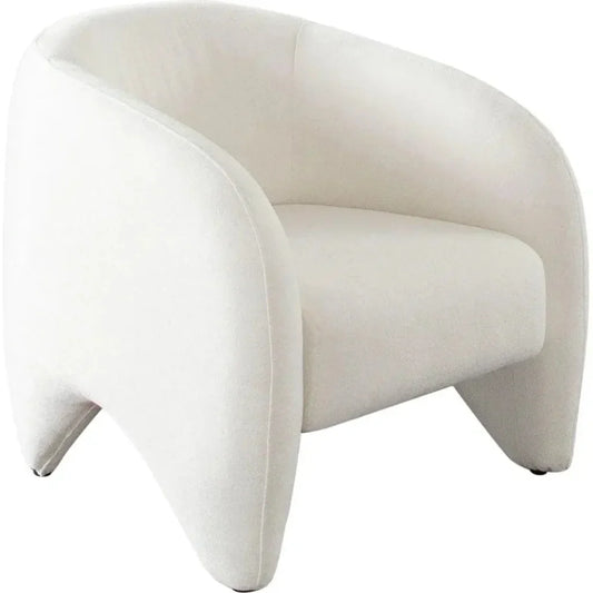 Link Elite Ivory Fabric Accent Arm Chair - LOOMLAN - Diamond Sofa - Accent Chairs