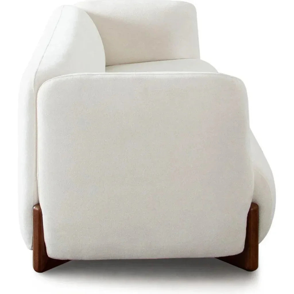 Link Elite Ivory Fabric and Wood Sofa - LOOMLAN - Diamond Sofa - Sofas & Loveseats