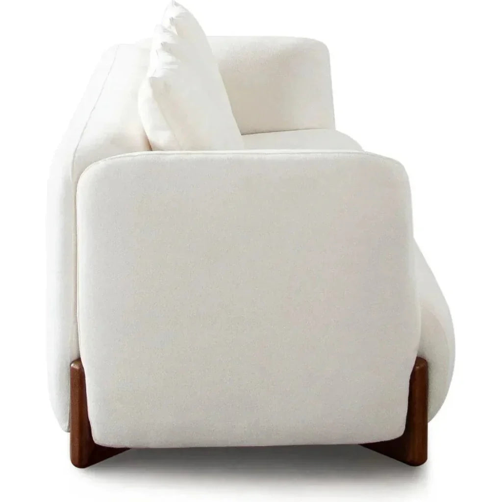 Link Elite Ivory Fabric and Wood Sofa - LOOMLAN - Diamond Sofa - Sofas & Loveseats