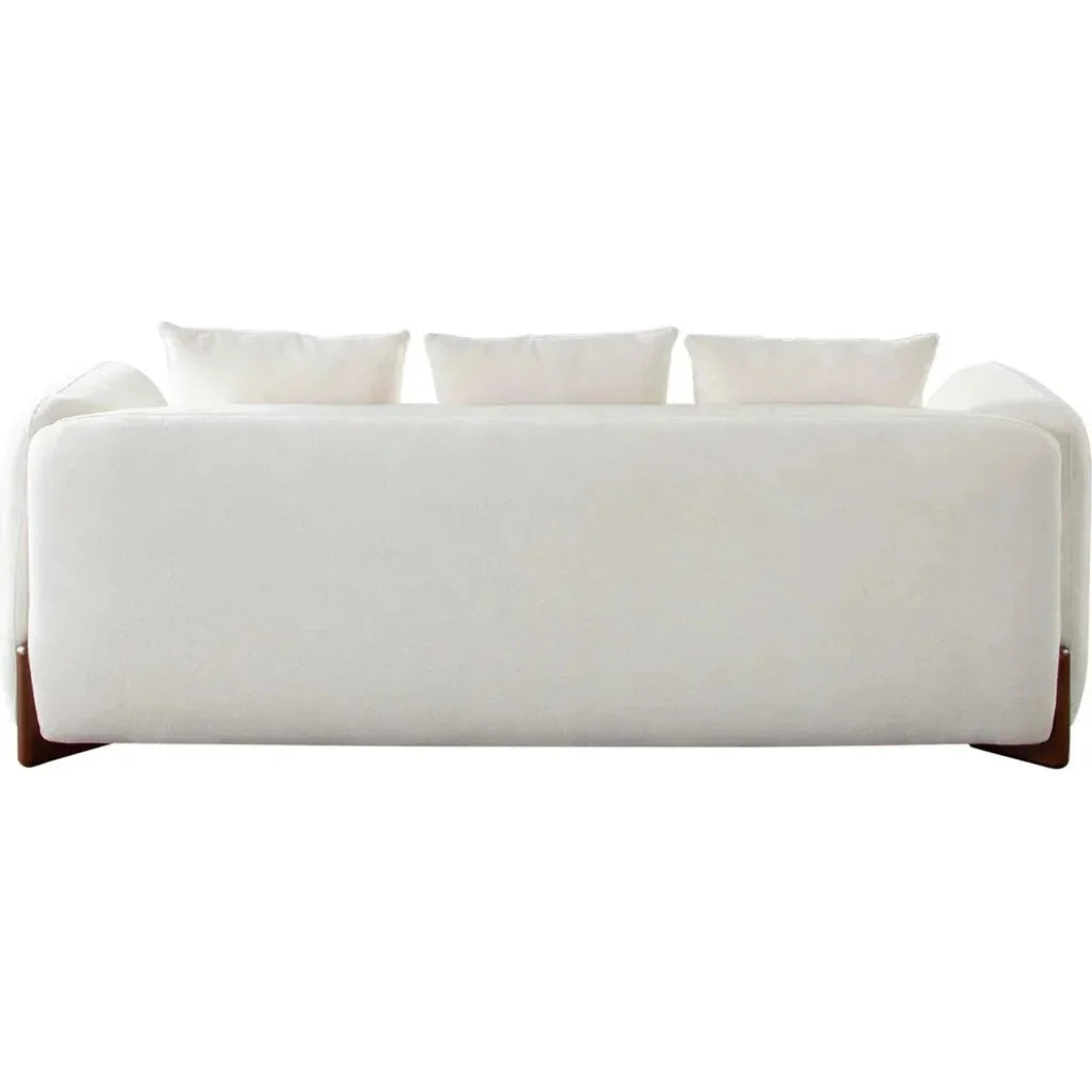 Link Elite Ivory Fabric and Wood Sofa - LOOMLAN - Diamond Sofa - Sofas & Loveseats