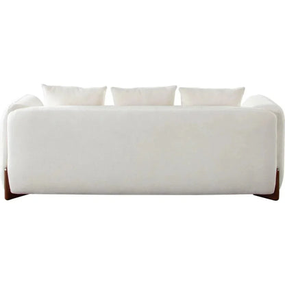 Link Elite Ivory Fabric and Wood Sofa - LOOMLAN - Diamond Sofa - Sofas & Loveseats
