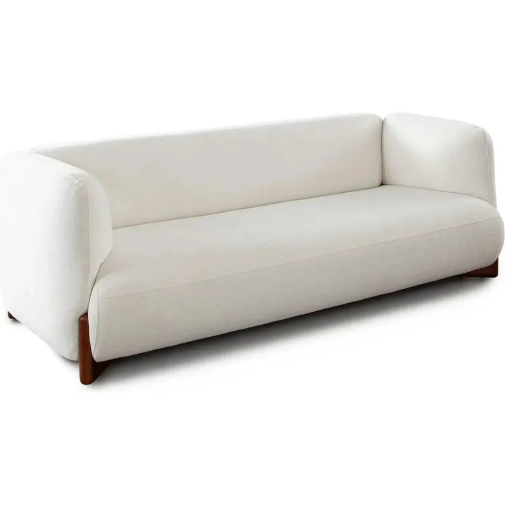 Link Elite Ivory Fabric and Wood Sofa - LOOMLAN - Diamond Sofa - Sofas & Loveseats