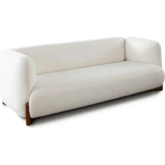 Link Elite Ivory Fabric and Wood Sofa - LOOMLAN - Diamond Sofa - Sofas & Loveseats