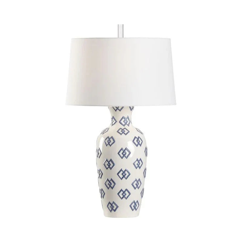 Linked In Geometric Pattern Design Table Lamp - LOOMLAN - Wildwood - Table Lamps