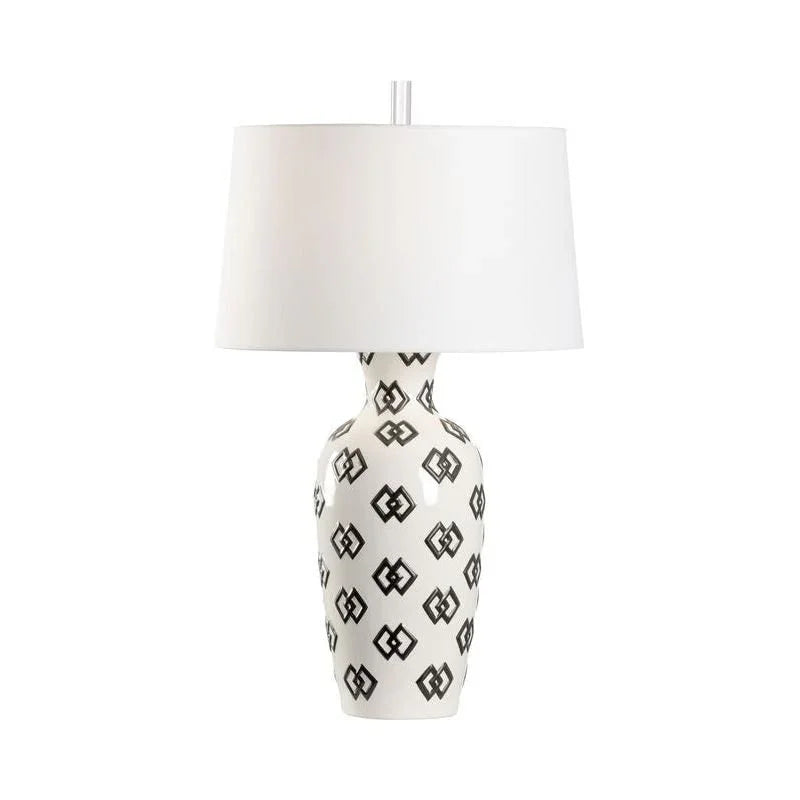 Linked In Geometric Pattern Design Table Lamp - LOOMLAN - Wildwood - Table Lamps