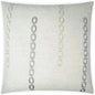 Links Silver White Large Throw Pillow Insert - LOOMLAN - D.V. Kap - Throw Pillows