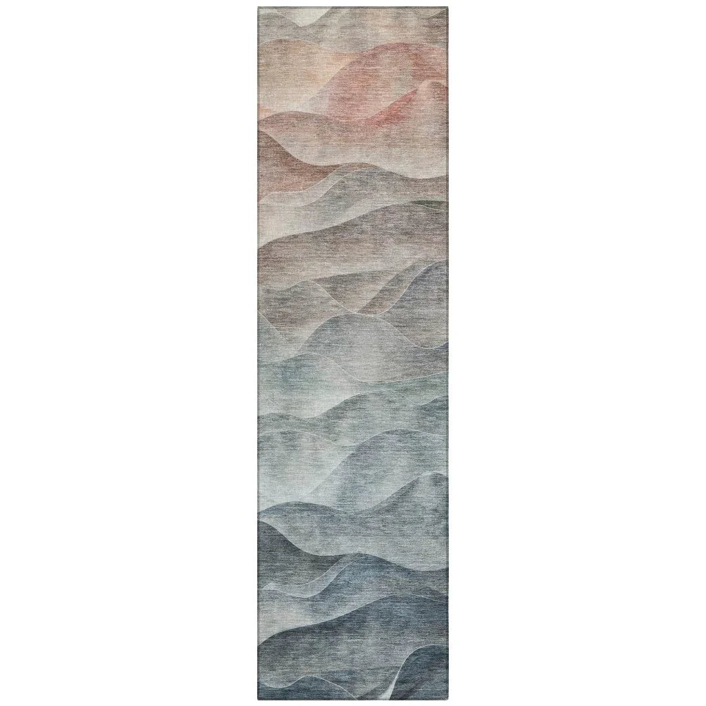 Linover Teal Washable Indoor - Outdoor Rug - LOOMLAN - LOOMLAN Rugs - Outdoor Rugs