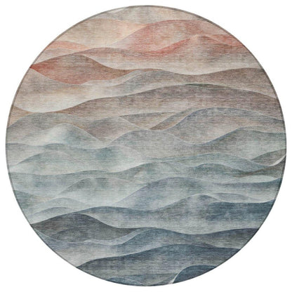 Linover Teal Washable Indoor - Outdoor Rug - LOOMLAN - LOOMLAN Rugs - Outdoor Rugs