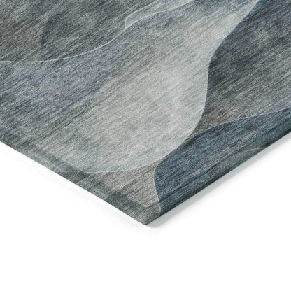 Linover Teal Washable Indoor - Outdoor Rug - LOOMLAN - LOOMLAN Rugs - Outdoor Rugs