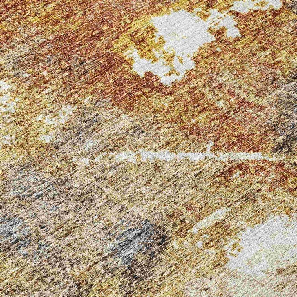 Linta Brown Washable Indoor - Outdoor Rug - LOOMLAN - LOOMLAN Rugs - Outdoor Rugs