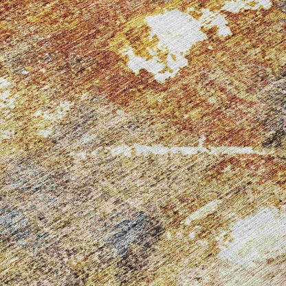 Linta Brown Washable Indoor - Outdoor Rug - LOOMLAN - LOOMLAN Rugs - Outdoor Rugs