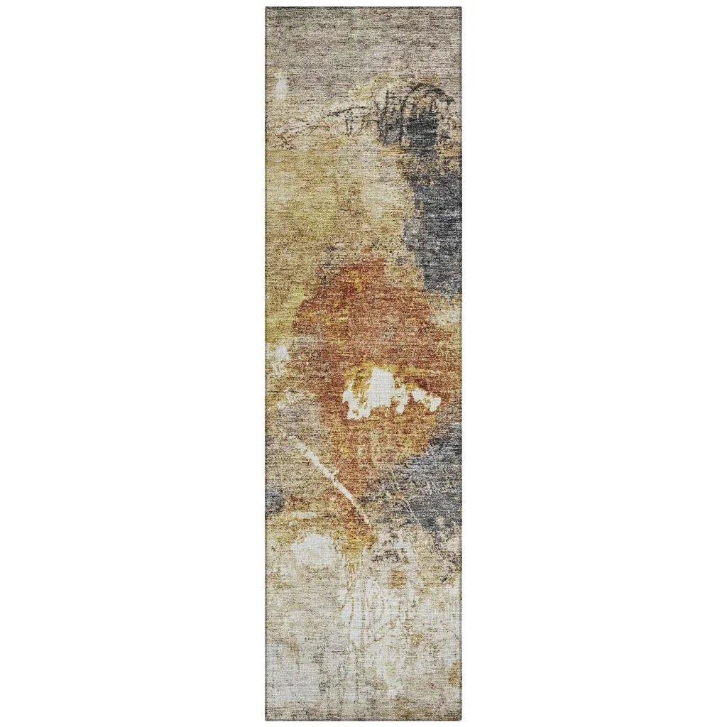 Linta Brown Washable Indoor - Outdoor Rug - LOOMLAN - LOOMLAN Rugs - Outdoor Rugs