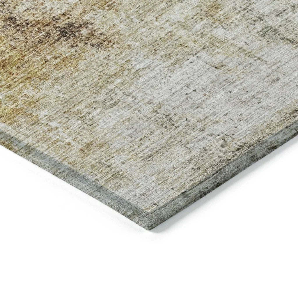 Linta Brown Washable Indoor - Outdoor Rug - LOOMLAN - LOOMLAN Rugs - Outdoor Rugs