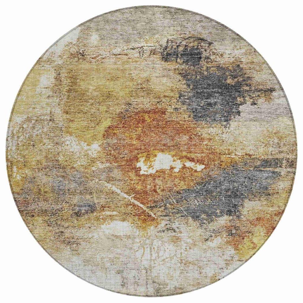 Linta Brown Washable Indoor - Outdoor Rug - LOOMLAN - LOOMLAN Rugs - Outdoor Rugs