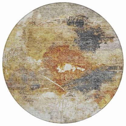 Linta Brown Washable Indoor - Outdoor Rug - LOOMLAN - LOOMLAN Rugs - Outdoor Rugs