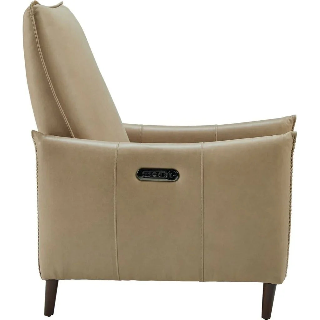 Linville Leather Usb Power Recliner - LOOMLAN - Olivia + Quinn - Club Chairs