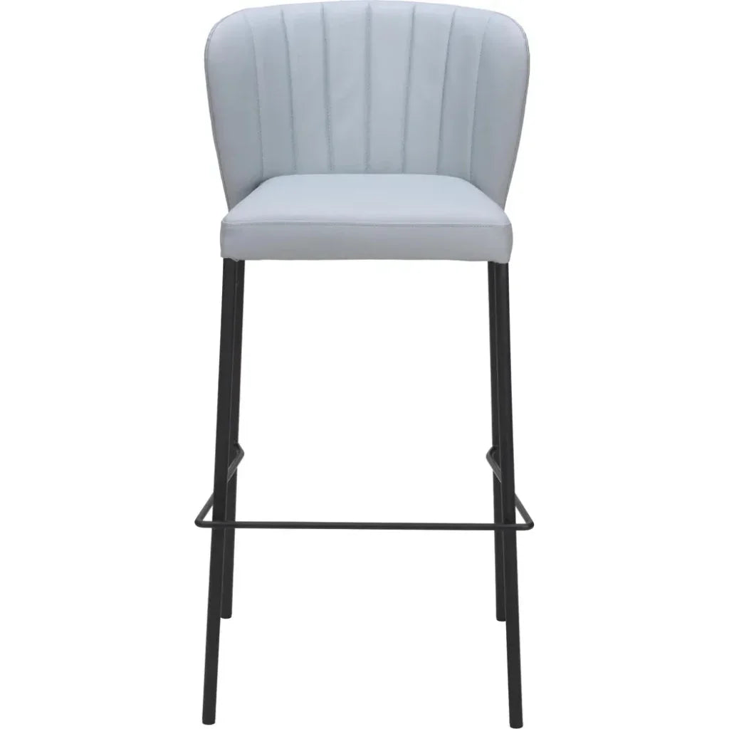 Linz Barstool (Set of 2) Gray - LOOMLAN - Zuo Modern - Bar Stools