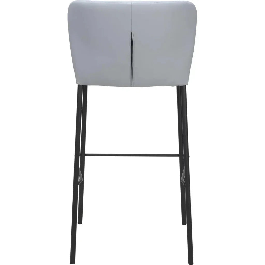 Linz Barstool (Set of 2) Gray - LOOMLAN - Zuo Modern - Bar Stools