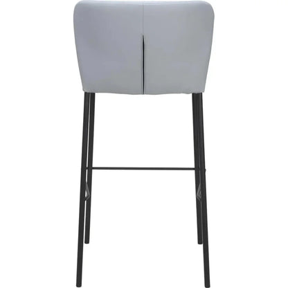 Linz Barstool (Set of 2) Gray - LOOMLAN - Zuo Modern - Bar Stools