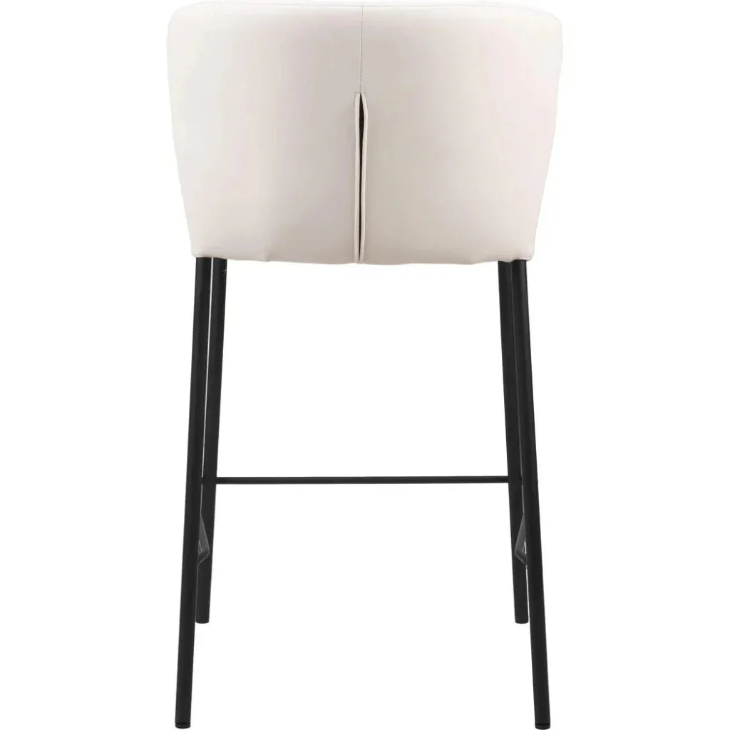 Linz Counter Stool (Set of 2) Cream - LOOMLAN - Zuo Modern - Counter Stools